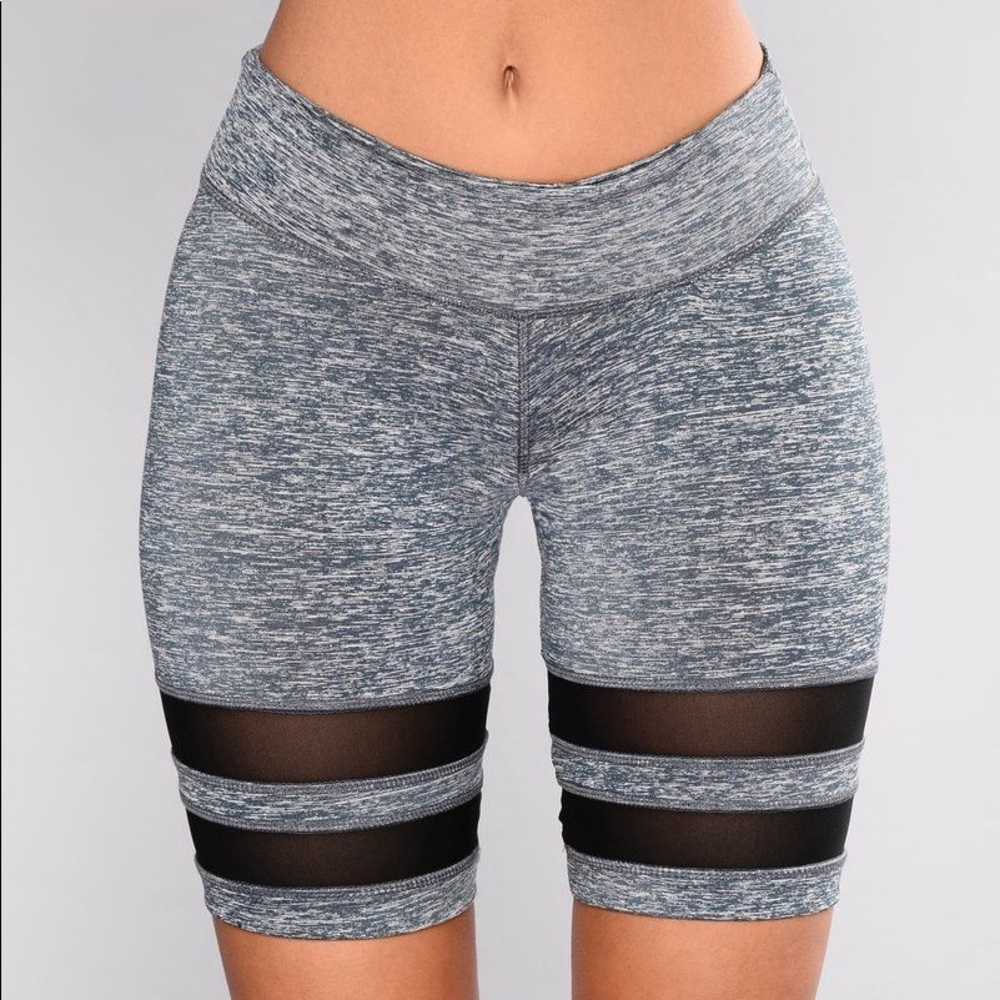 Fashion Nova mesh active biker shorts